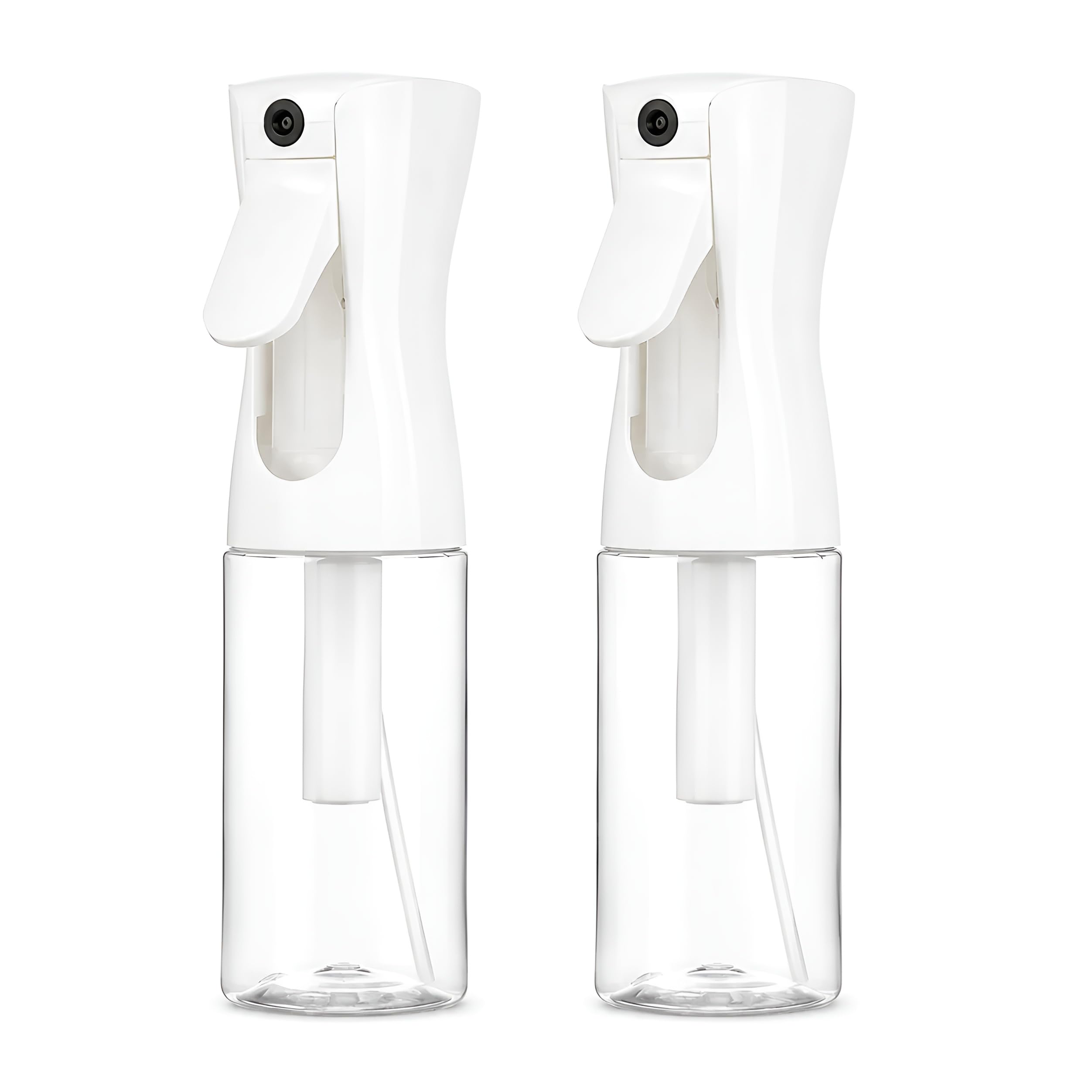 KTEBO 霧吹き ミスト スプレーボトル 200ml 2本セット 詰め替え 中身を分けて使える透明タイプ 観葉植物 葉水 化粧水 髪 寝ぐせ直し